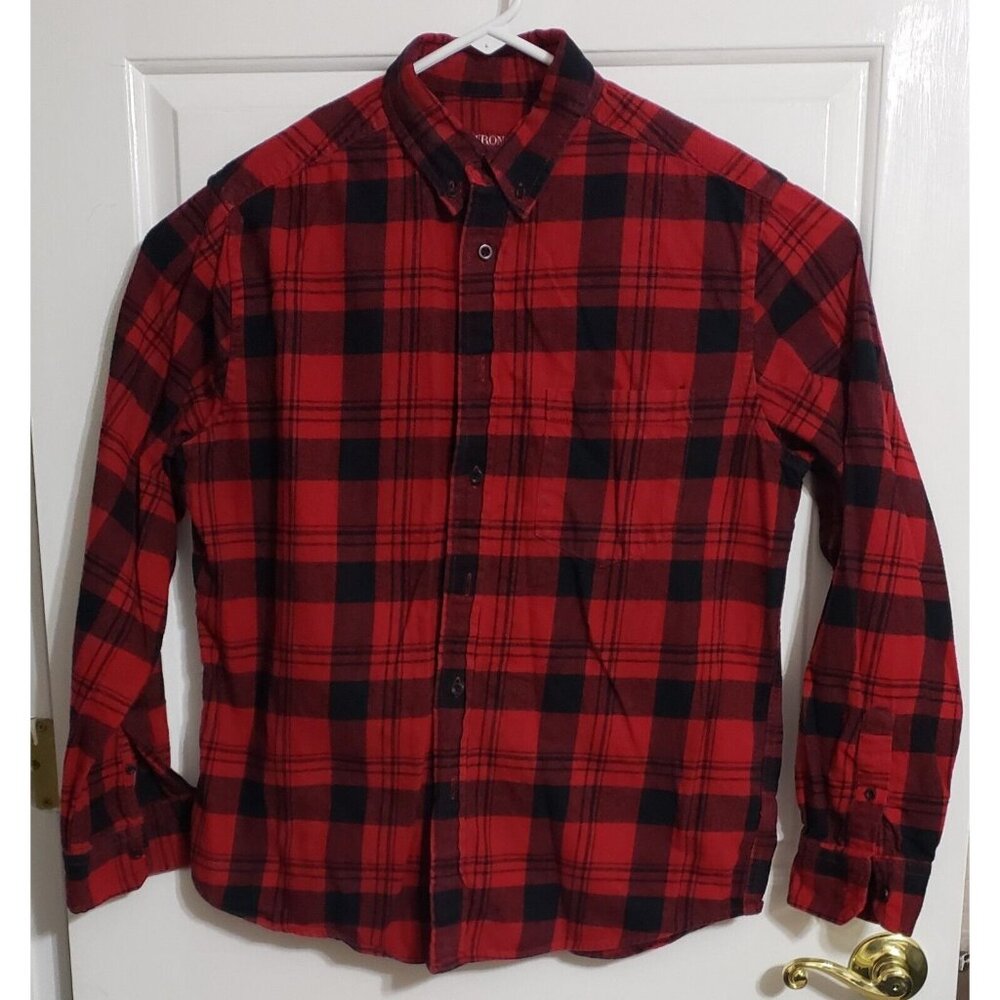 Merona Flannel Shirt Mens Size M Red/Black